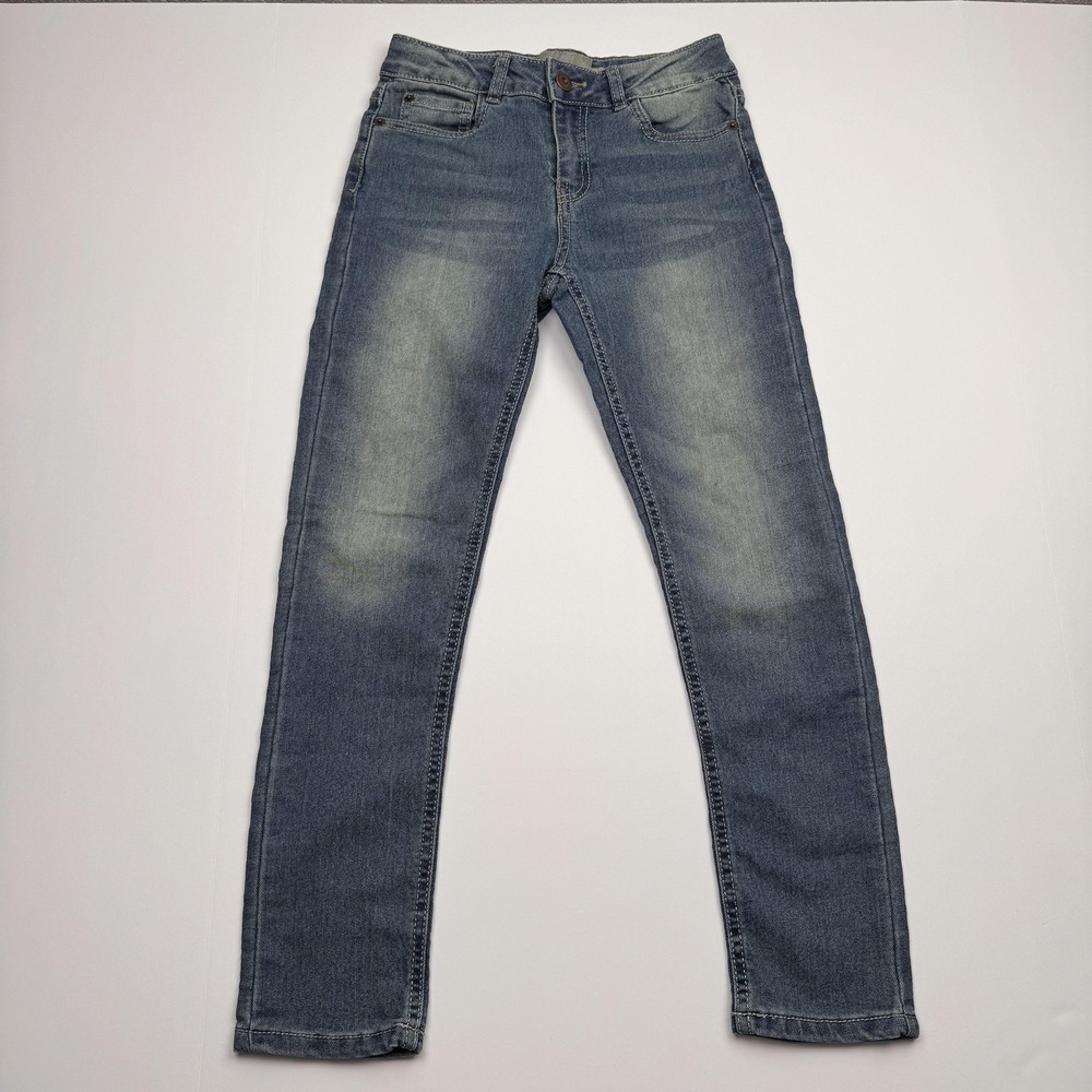 Lucky Brand Jeans Girls 8 (22x22) Blue Zoe Skinny Stretch Five Pocket Mid Wash
